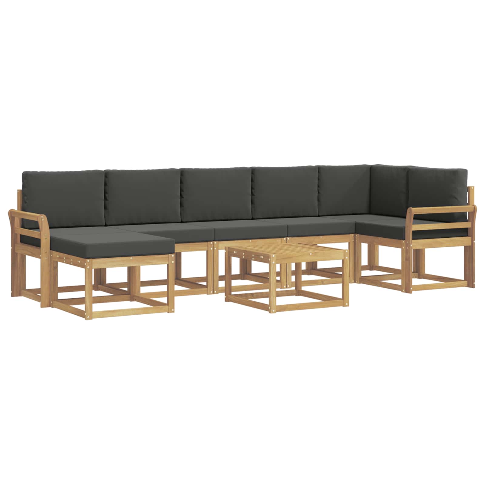 Ensemble de canapés d'extérieur 8 pcs Blanc et anthracite - XIOS