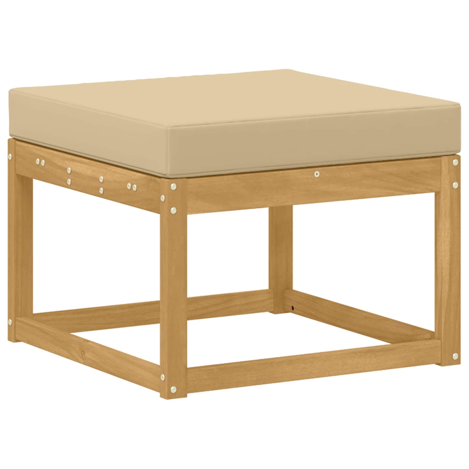 Ensemble de canapés d'extérieur 8 pcs Blanc et Beige Polyester - XIOS