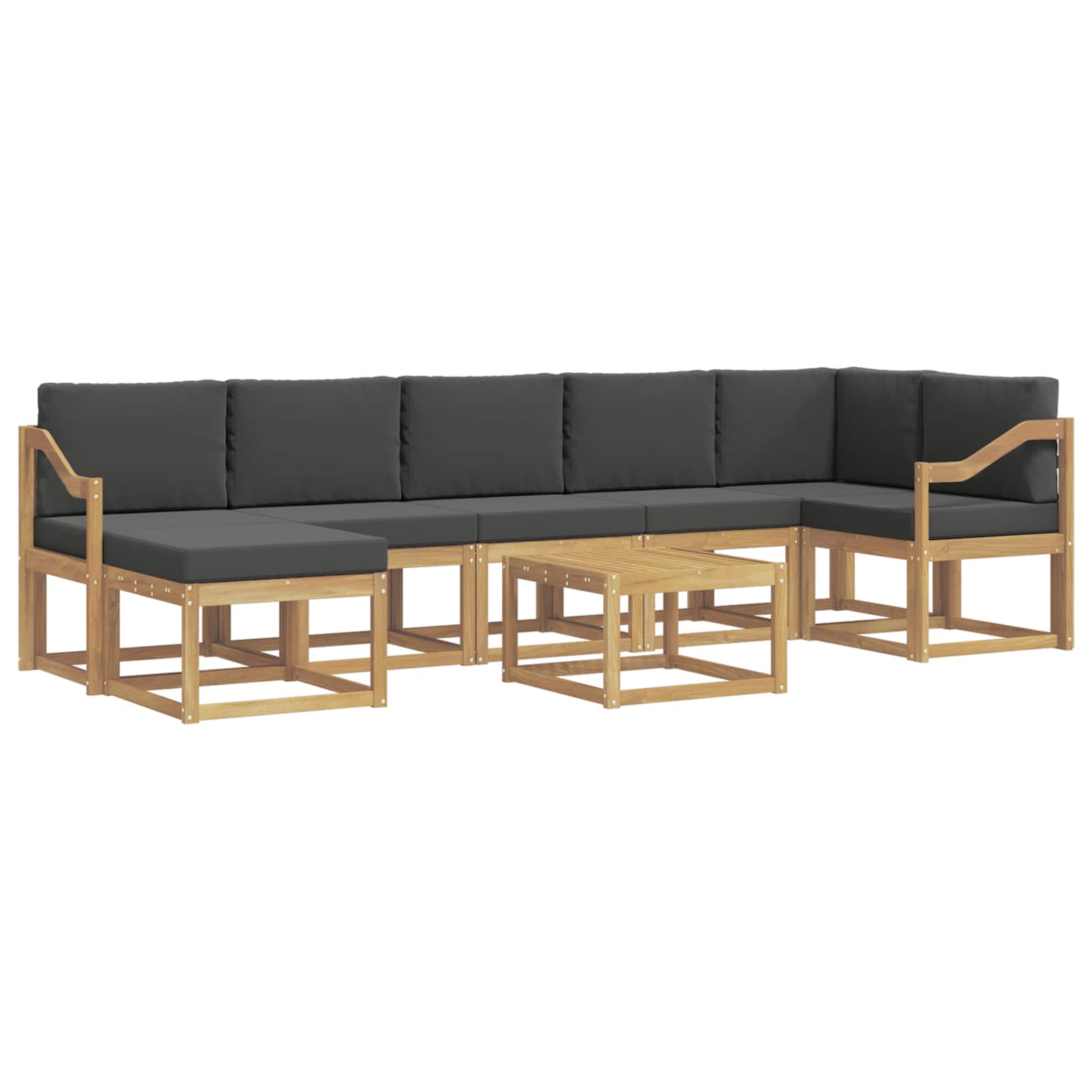 Ensemble de canapés d'extérieur 8 pcs Blanc et anthracite - XIOS