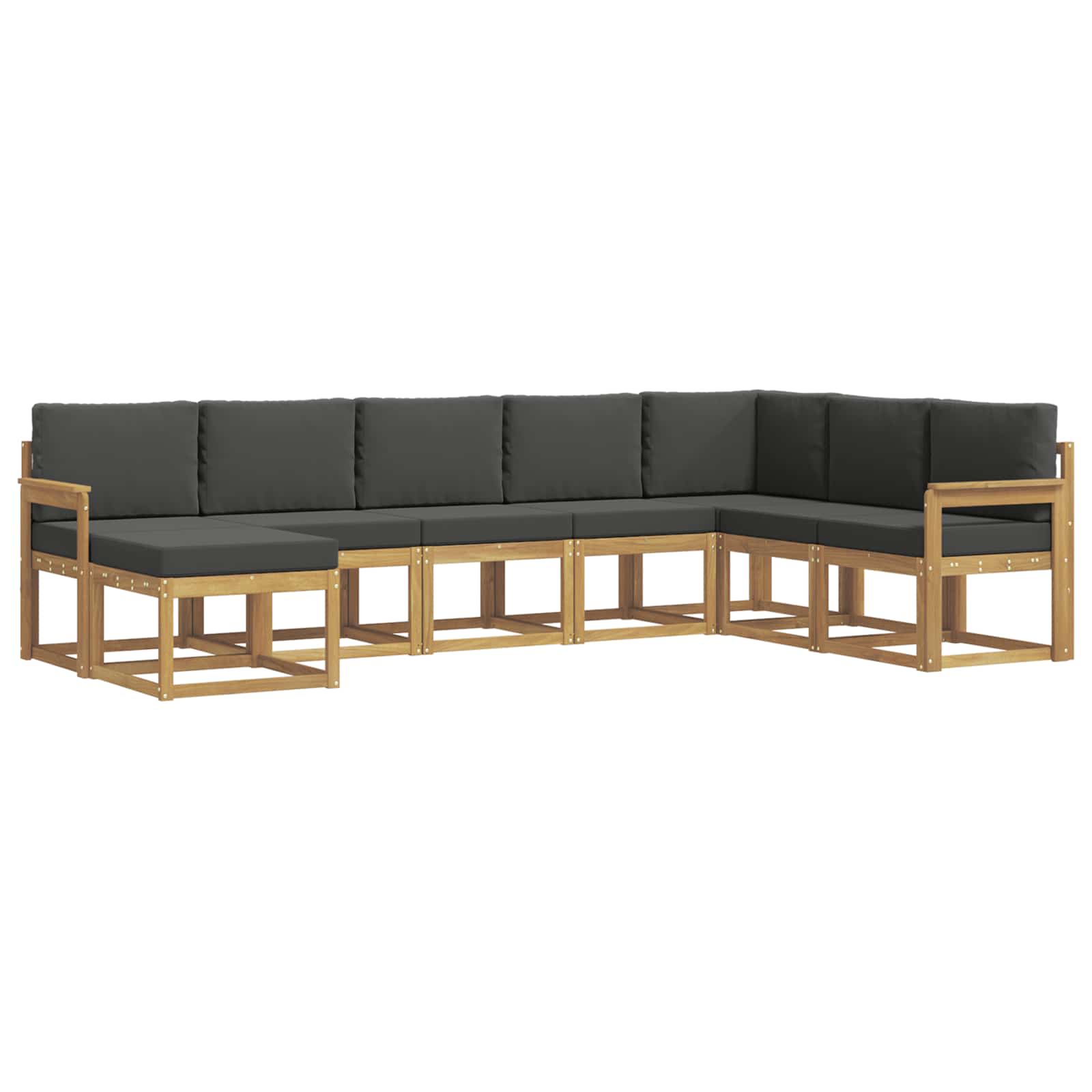 Ensemble de canapés d'extérieur 8 pcs Blanc et anthracite - XIOS