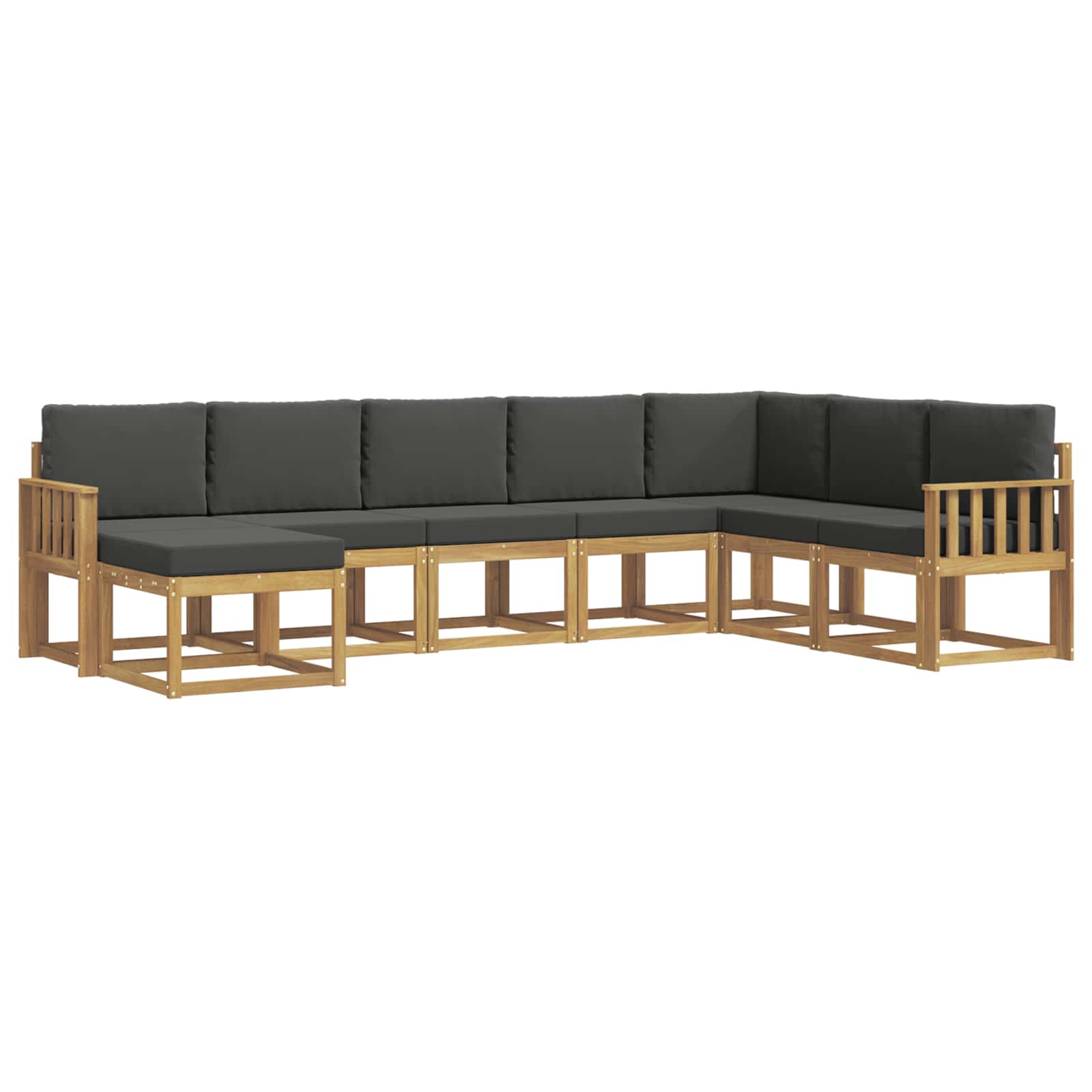 Ensemble de canapés d'extérieur 8 pcs Blanc et anthracite - XIOS