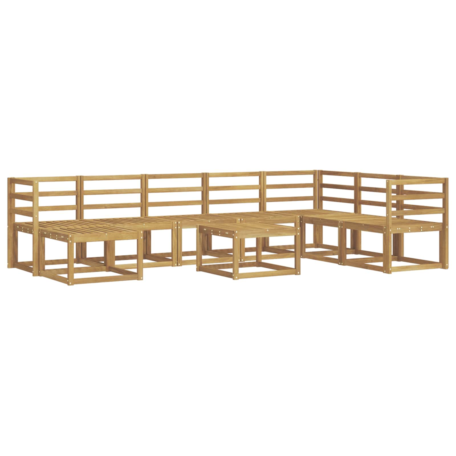 Ensemble de canapés d'extérieur 9 pcs Blanc - XIOS