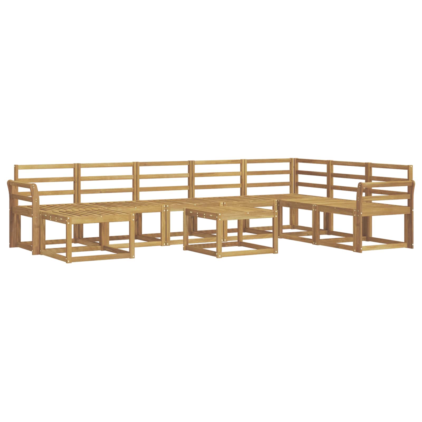Ensemble de canapés d'extérieur 9 pcs Blanc - XIOS