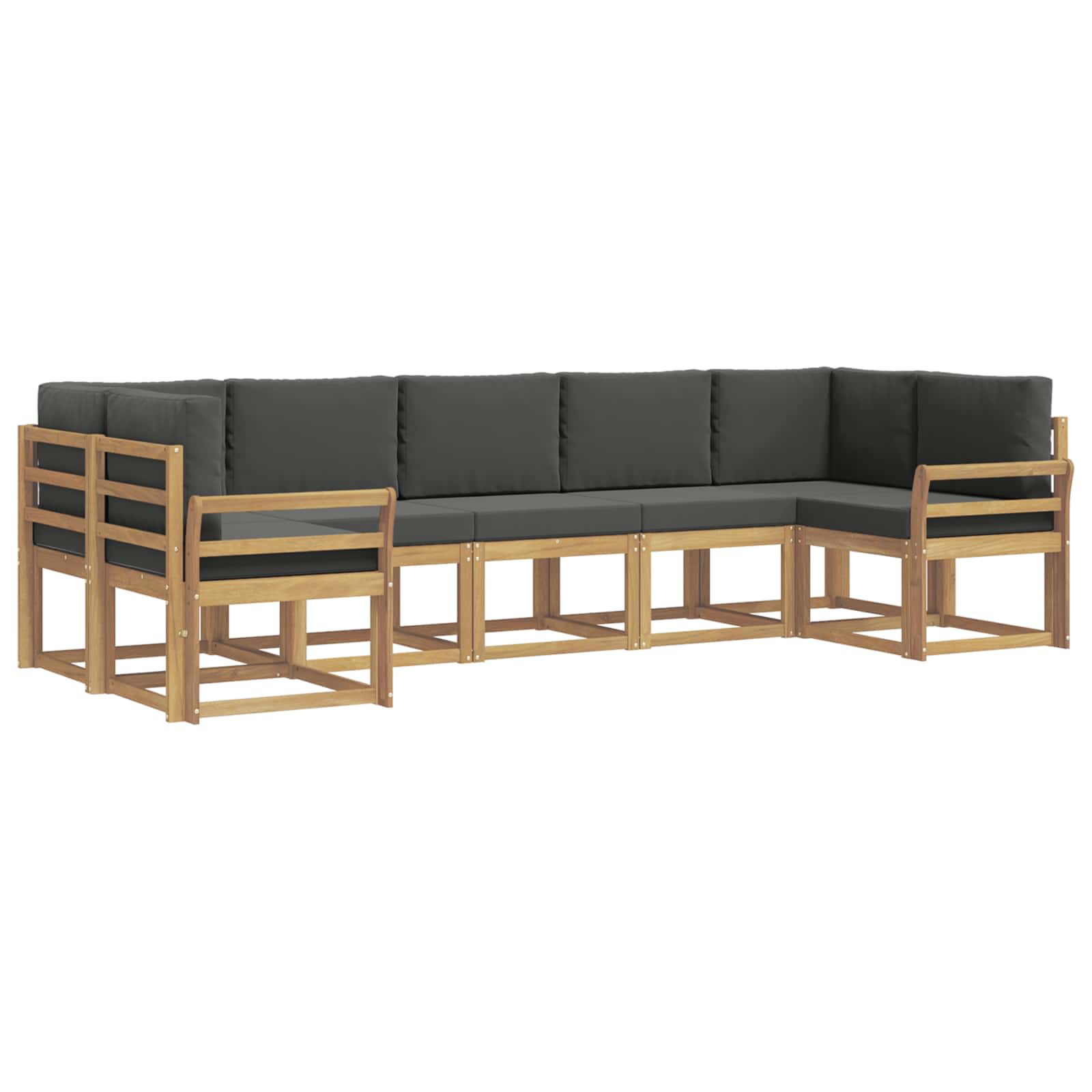 Ensemble de canapés d'extérieur 7 pcs Blanc et anthracite - XIOS