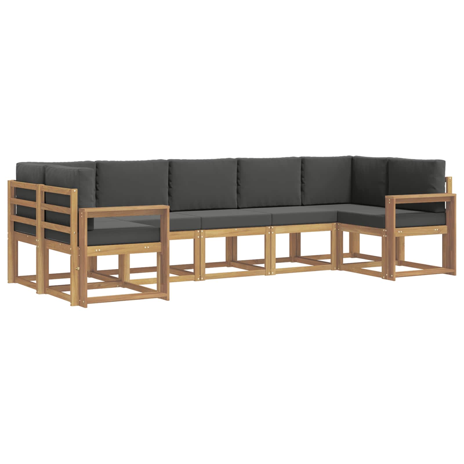 Ensemble de canapés d'extérieur 7 pcs Blanc et anthracite - XIOS