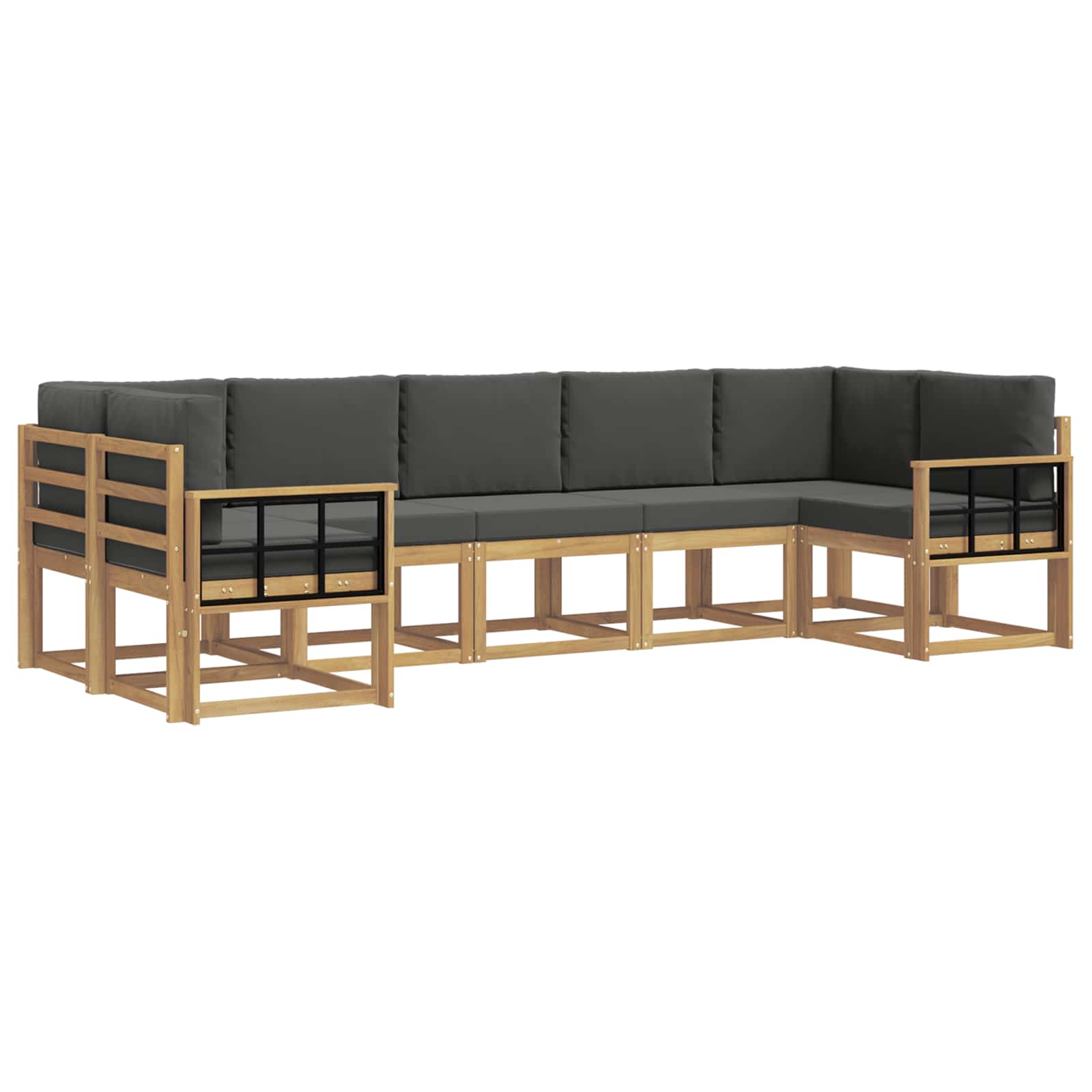 Ensemble de canapés d'extérieur 7 pcs Blanc et anthracite - XIOS