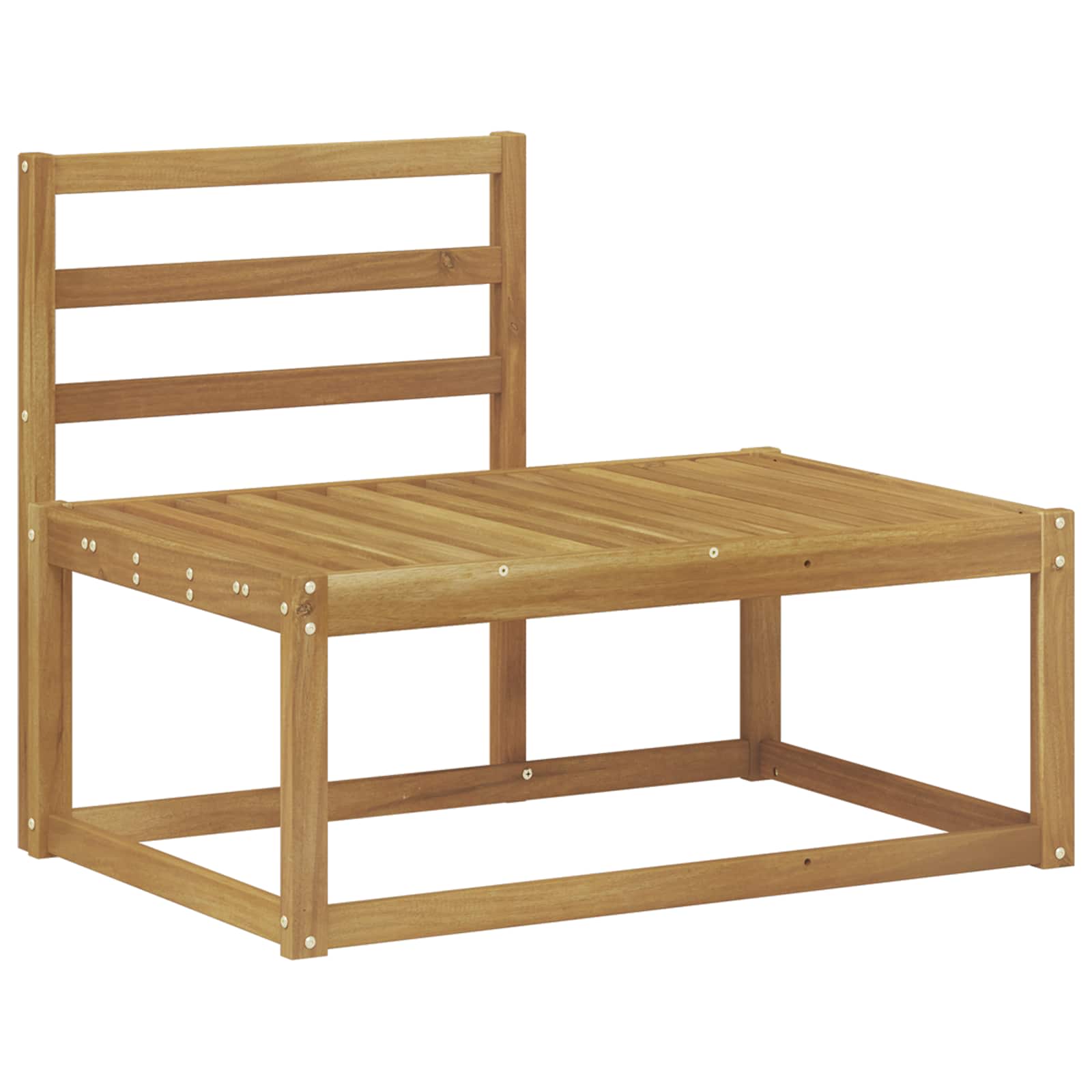 Ensemble de canapés d'extérieur 2 pc Blanc Bois d'Acacia Massif - XIOS