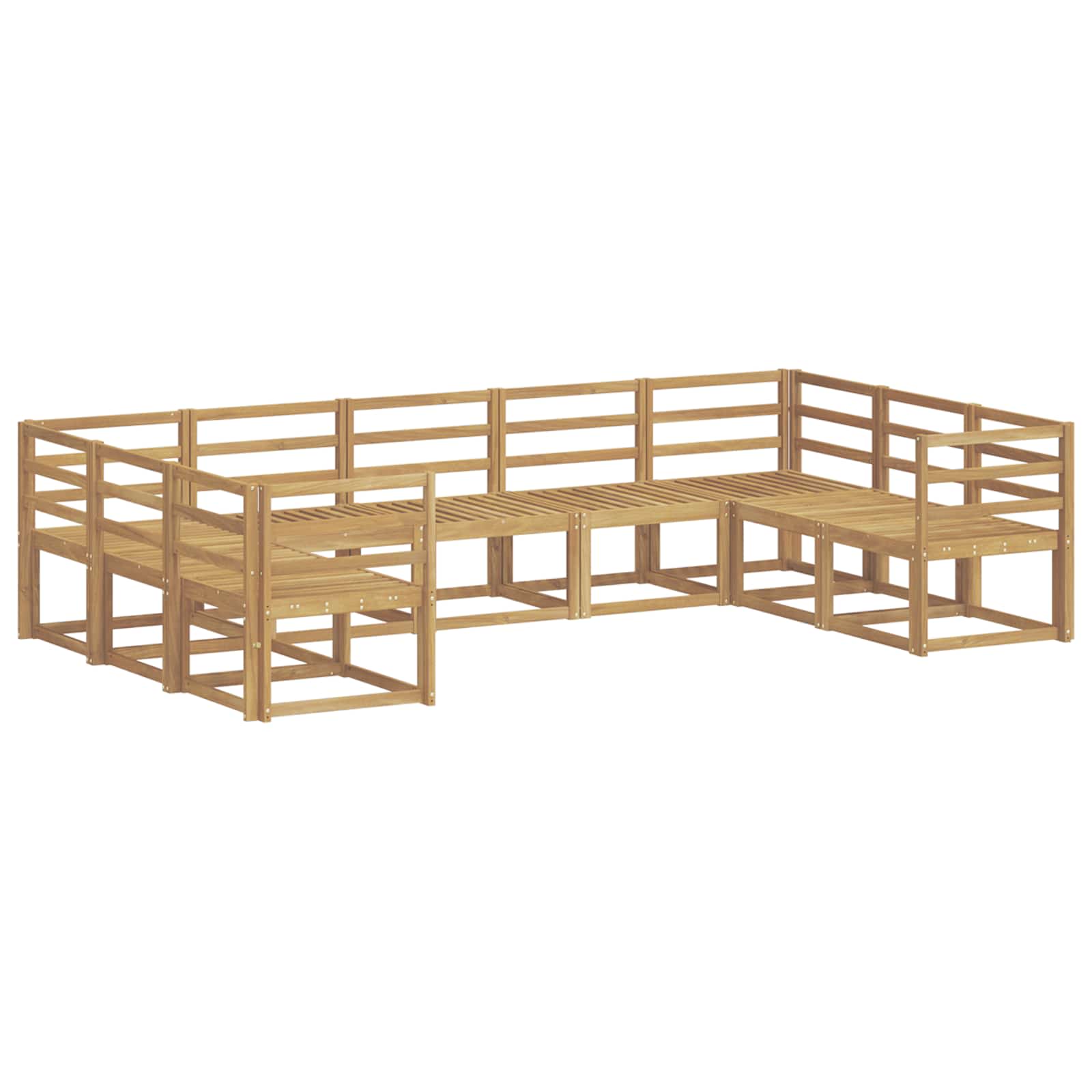 Ensemble de canapés d'extérieur 9 pcs Blanc - XIOS