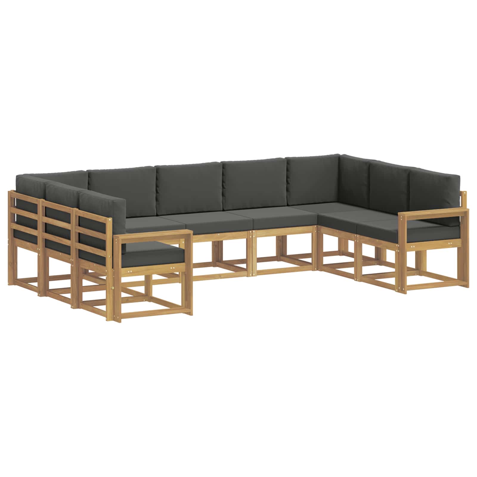 Ensemble de canapés d'extérieur 9 pcs Blanc et anthracite - XIOS