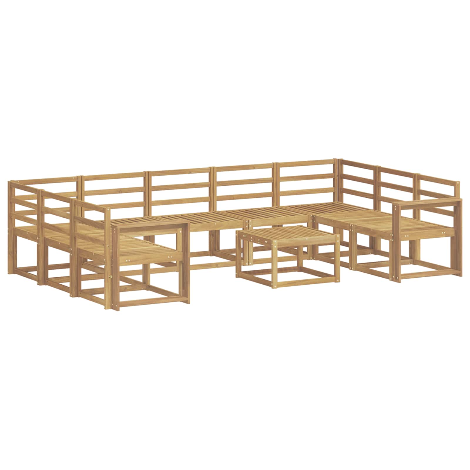 Ensemble de canapés d'extérieur 10 pcs Blanc - XIOS