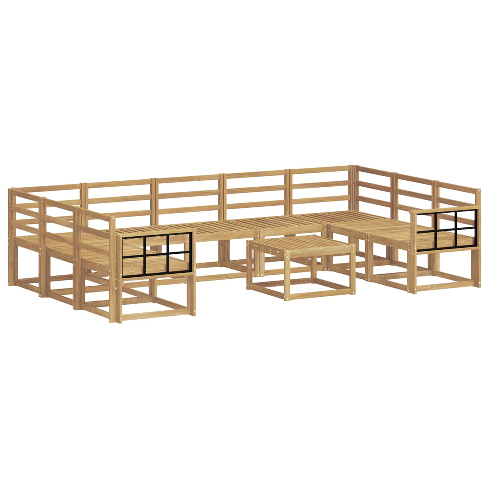 Ensemble de canapés d'extérieur 10 pcs Blanc - XIOS