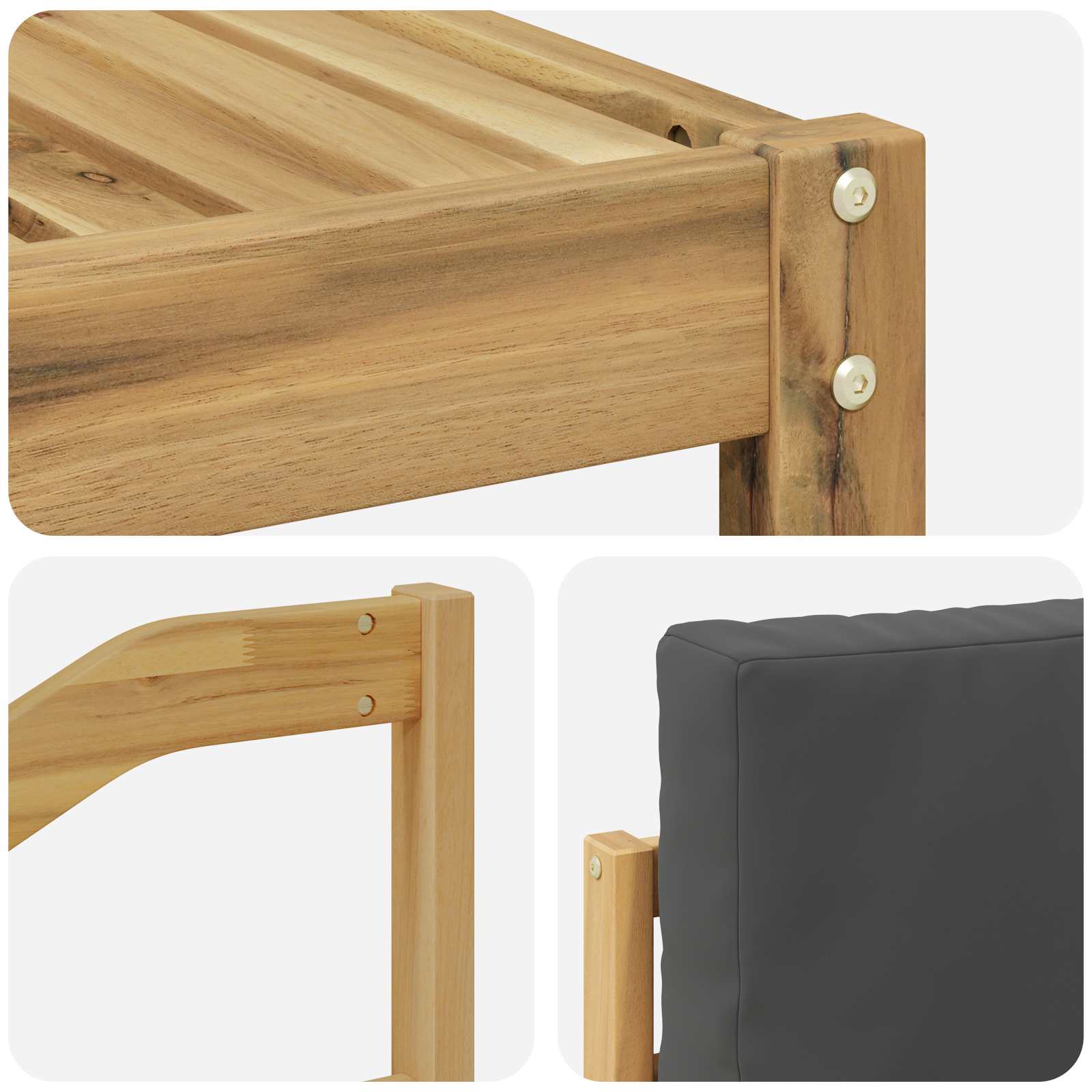 Ensemble de canapés d'extérieur 11 pcs Blanc et anthracite - XIOS