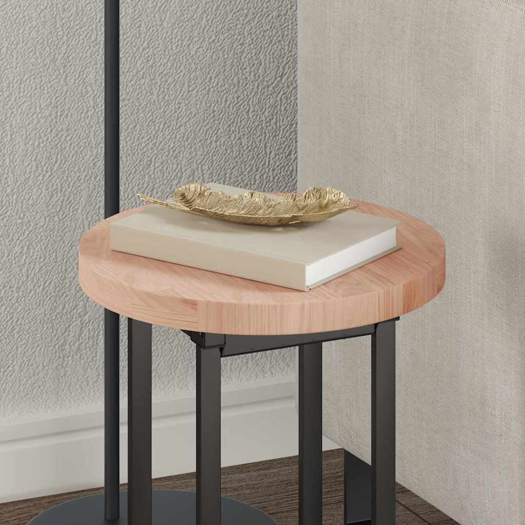 Plateau de table Marron clair Ø 30 x 2.5 cm Chêne massif - XIOS