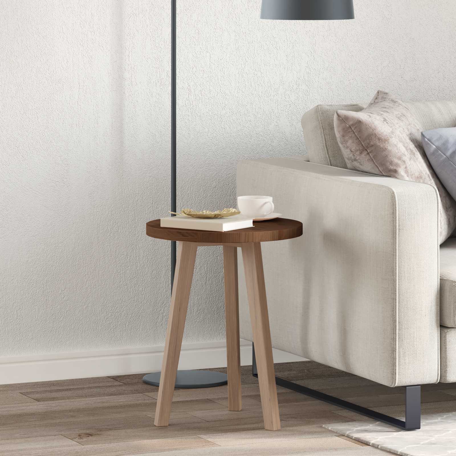 Plateau de table Marron foncé Ø 50 x 2,5 cm - XIOS