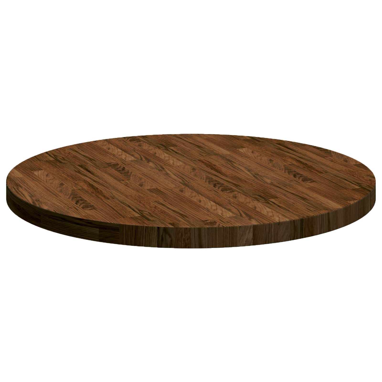 Plateau de table Ø 80 x 4 cm Rond Bois de chêne massif