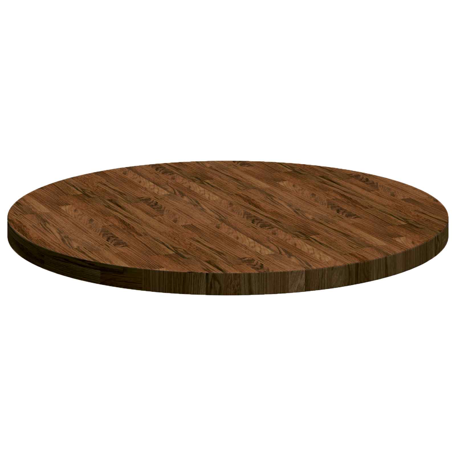 Plateau de table Ø 90 x 4 cm Rond Bois de chêne massif