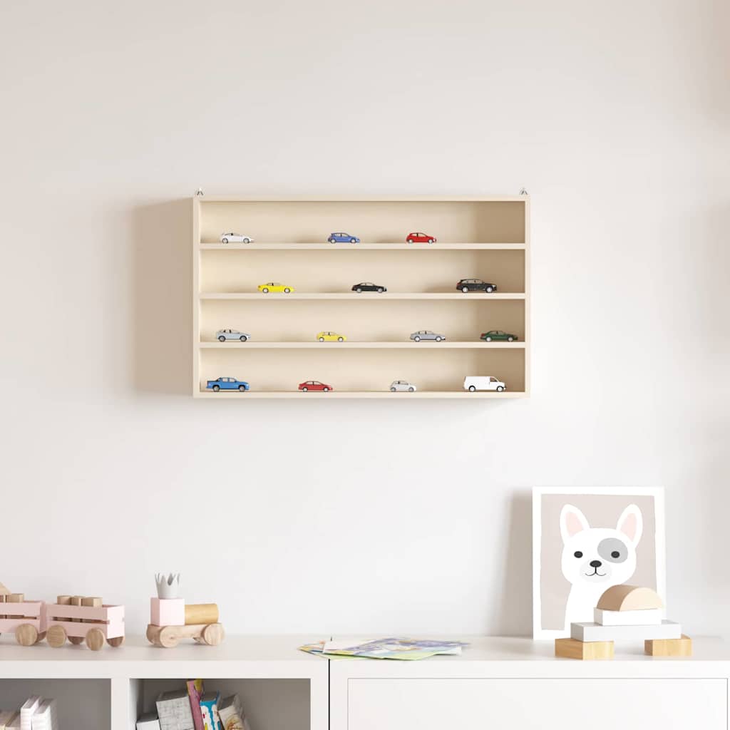 Boîte d'Exposition en Bois Marron 60 x 8,5 x 37 cm Contreplaqué - XIOS