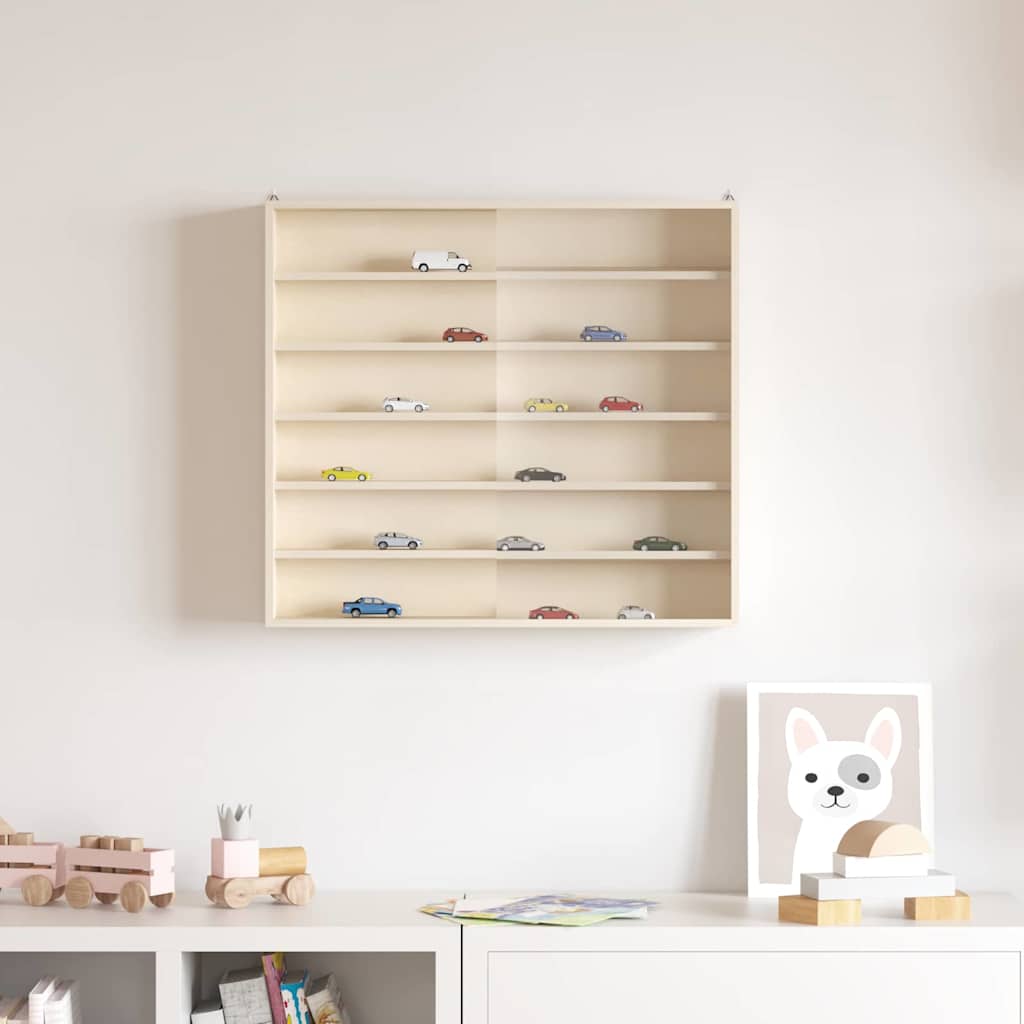 Vitrine Murale avec étagère Beige 60 x 8,5 x 54 cm Contreplaqué - XIOS