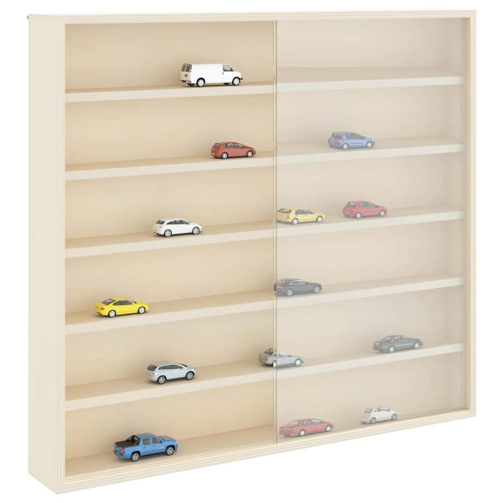 Vitrine Murale avec étagère Beige 60 x 8,5 x 54 cm Contreplaqué - XIOS