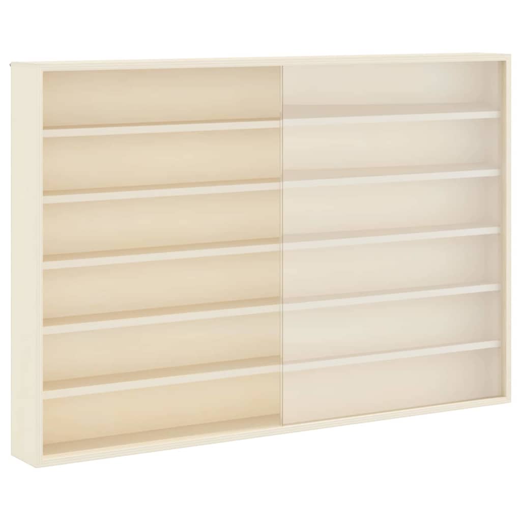 Vitrine Murale avec étagère Beige 80 x 8,5 x 54 cm Contreplaqué