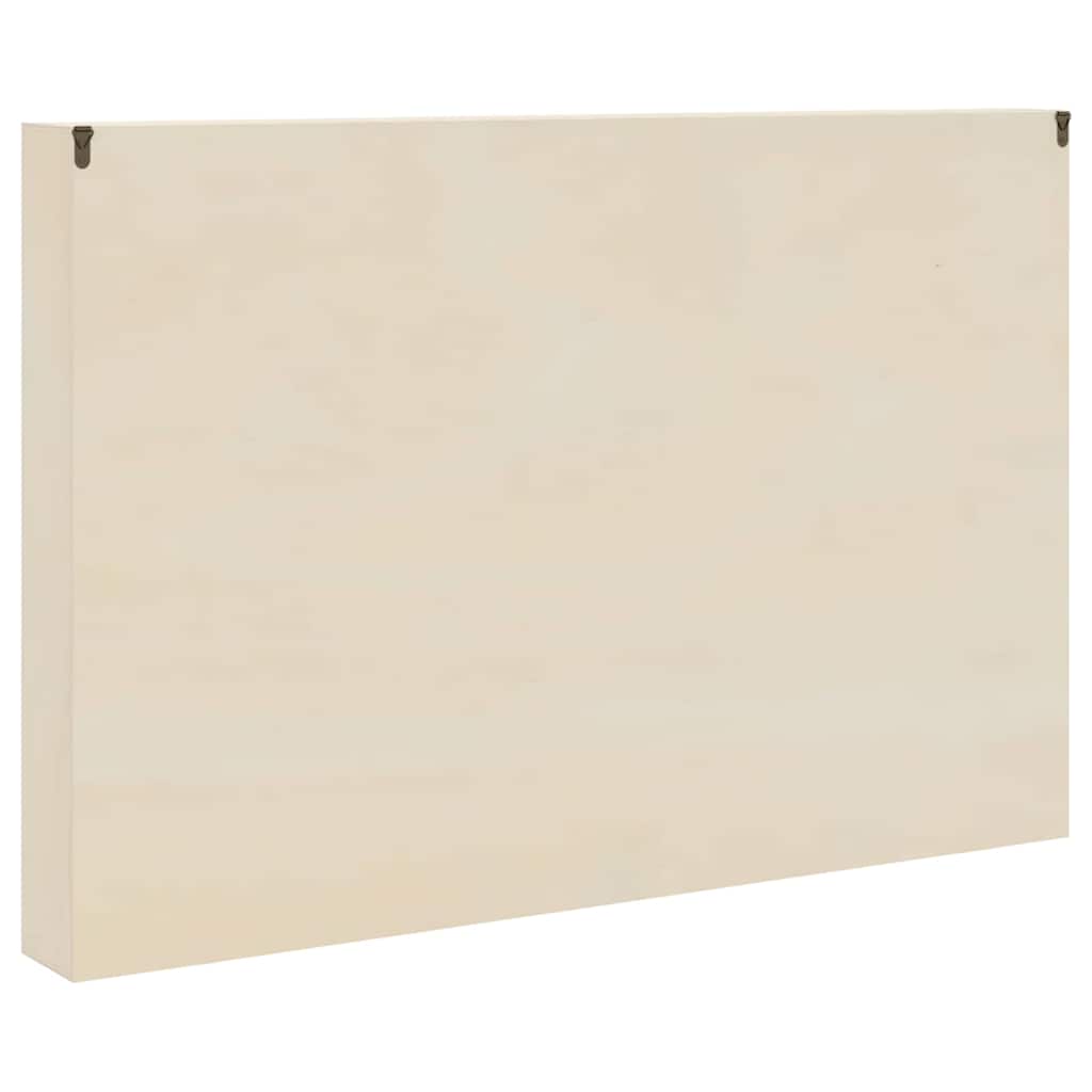 Vitrine Murale avec étagère Beige 80 x 8,5 x 54 cm Contreplaqué