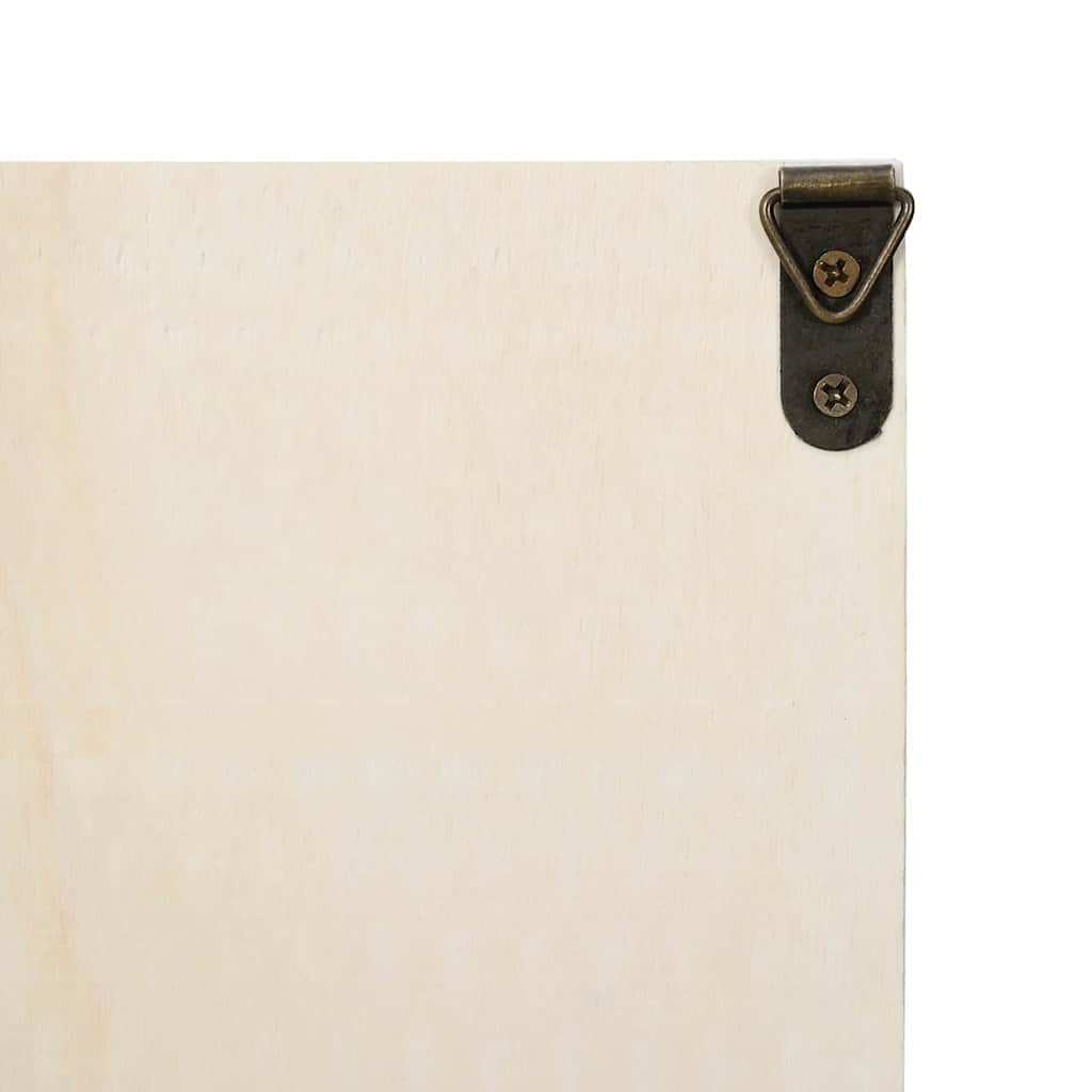 Vitrine Murale avec porte Beige 100 x 8,5 x 54 cm Contreplaqué