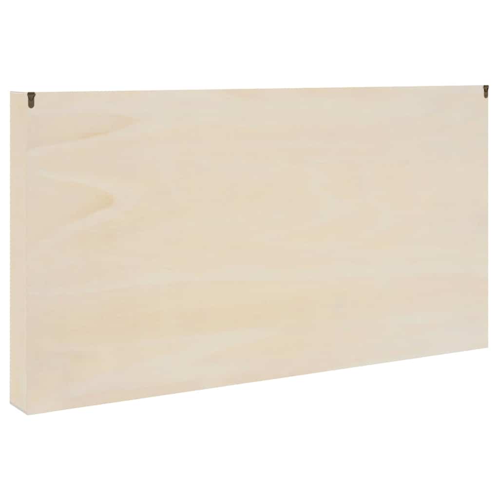 Vitrine Murale avec porte Beige 100 x 8,5 x 54 cm Contreplaqué