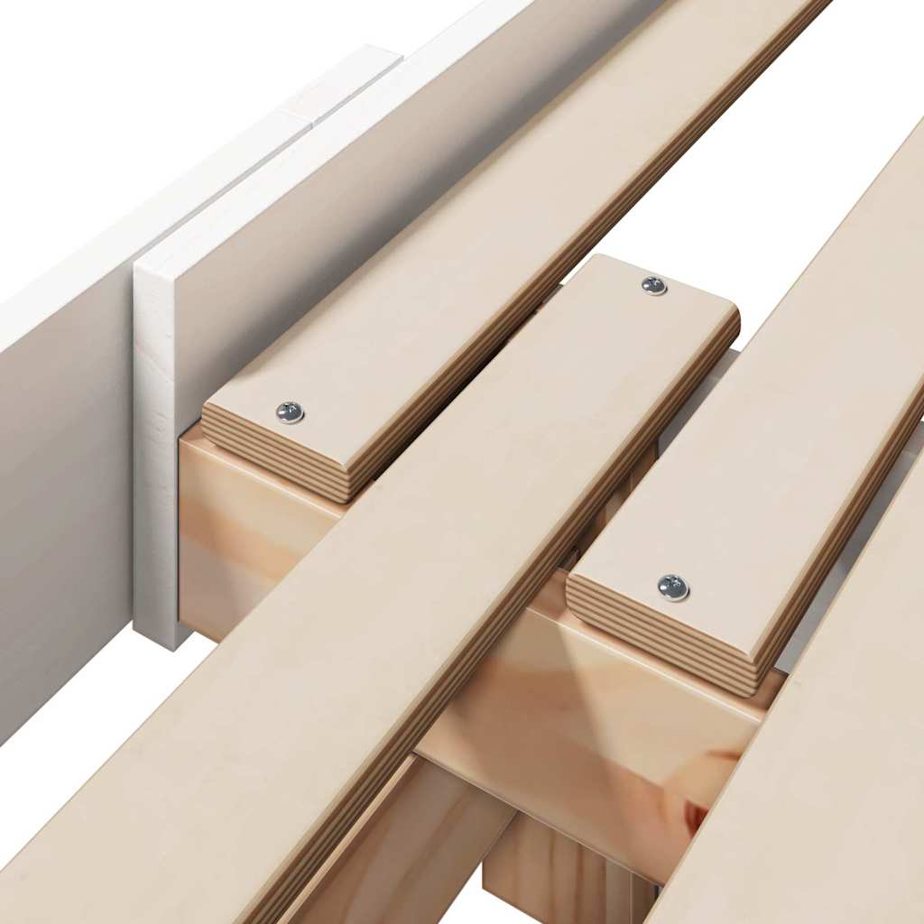 Cadre de lit Blanc 80 x 200 cm Bois d'ingénierie - XIOS