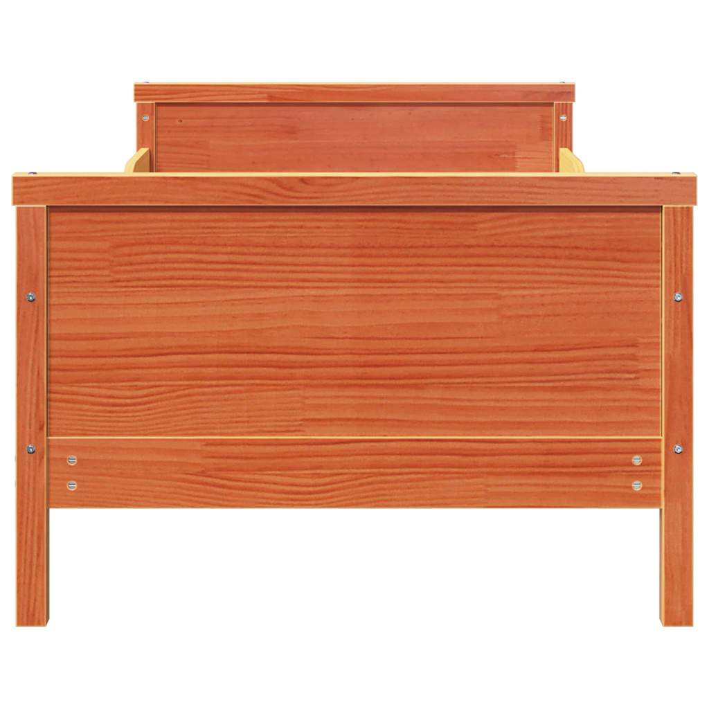 Cadre de lit Brun cire 80 x 200 cm Bois d'ingénierie - XIOS