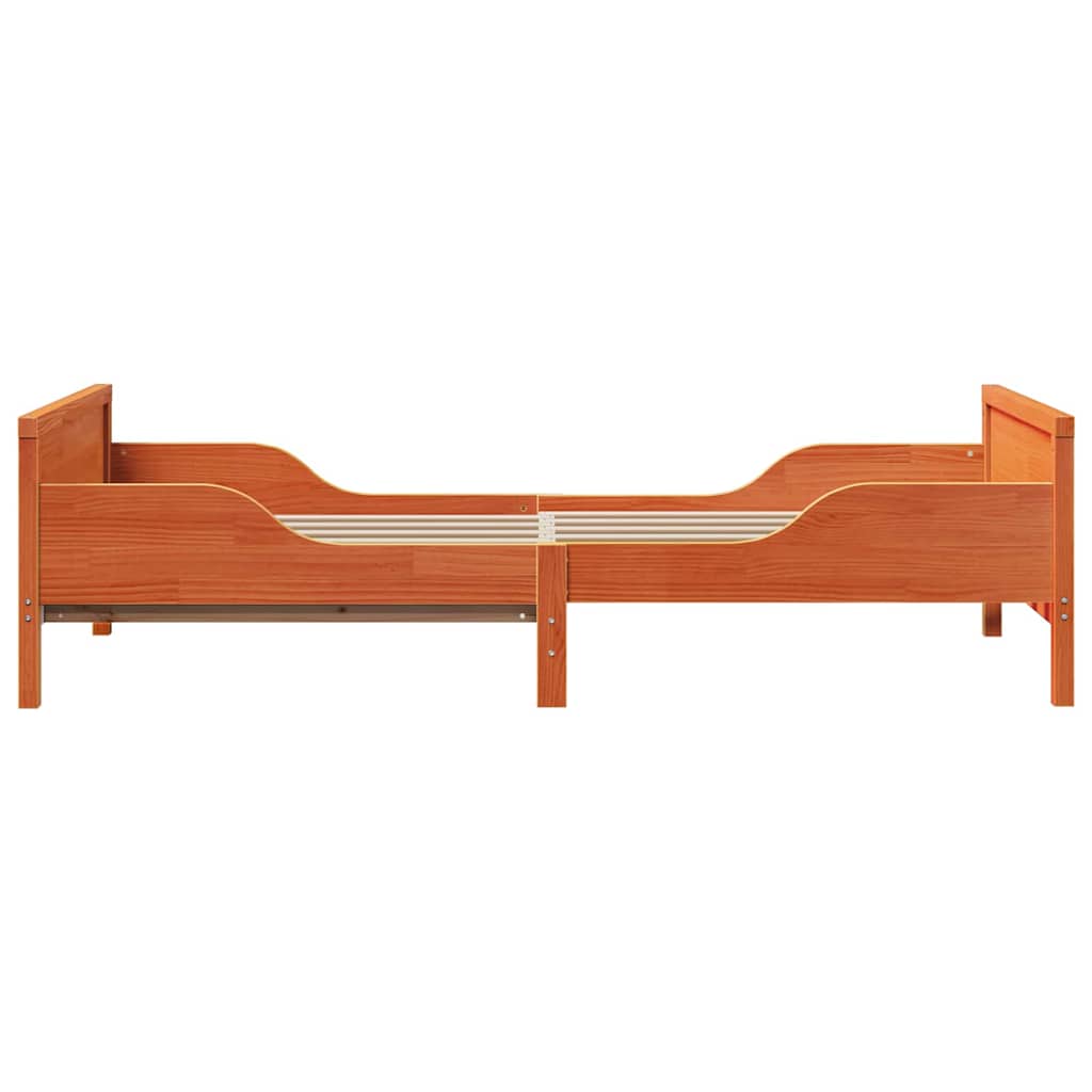 Cadre de lit Brun cire 80 x 200 cm Bois d'ingénierie - XIOS