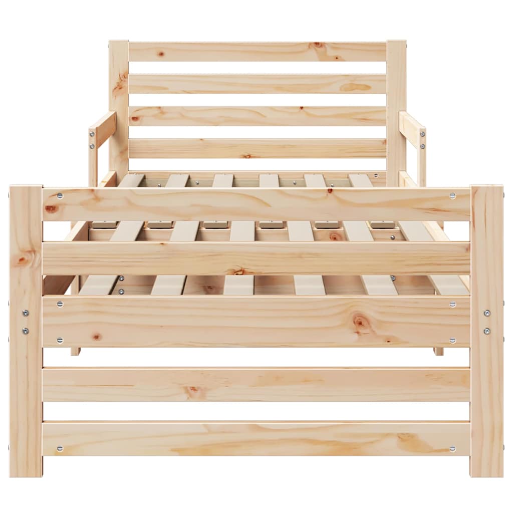 Cadre de lit Marron 80 x 200 cm Bois d'ingénierie - XIOS