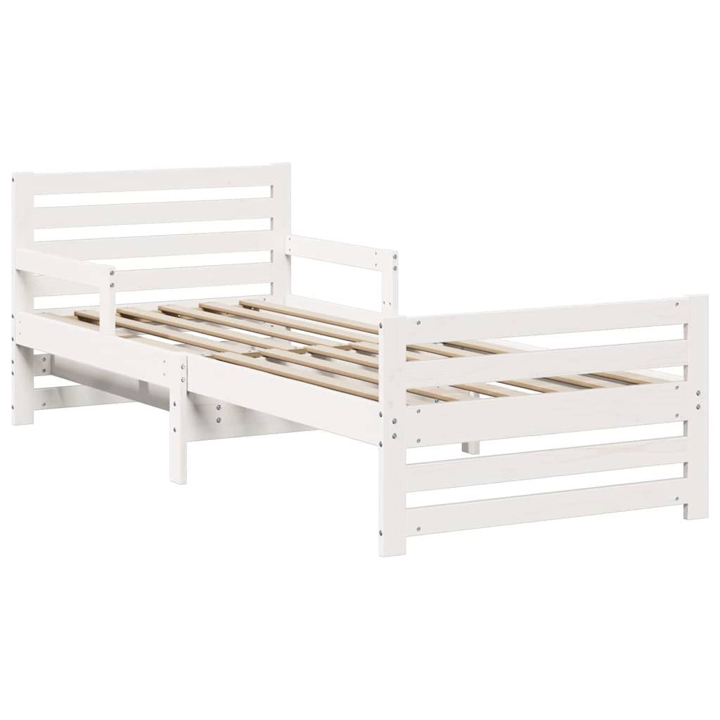 Cadre de lit Blanc 80 x 200 cm Bois d'ingénierie - XIOS