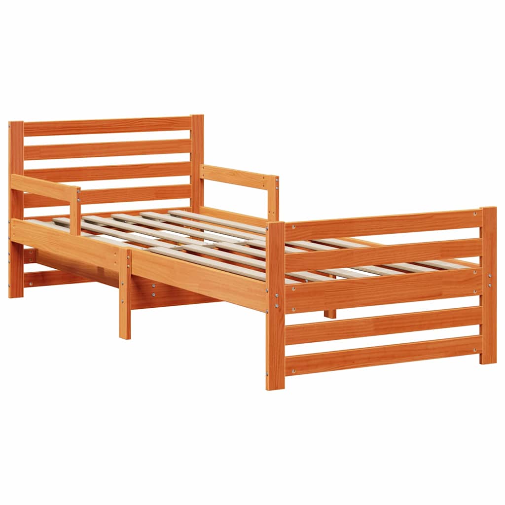 Cadre de lit Brun cire 80 x 200 cm Bois d'ingénierie - XIOS