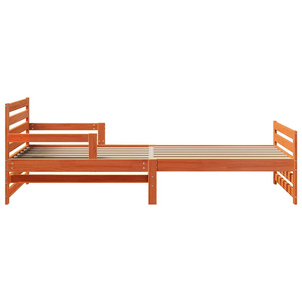 Cadre de lit Brun cire 80 x 200 cm Bois d'ingénierie - XIOS