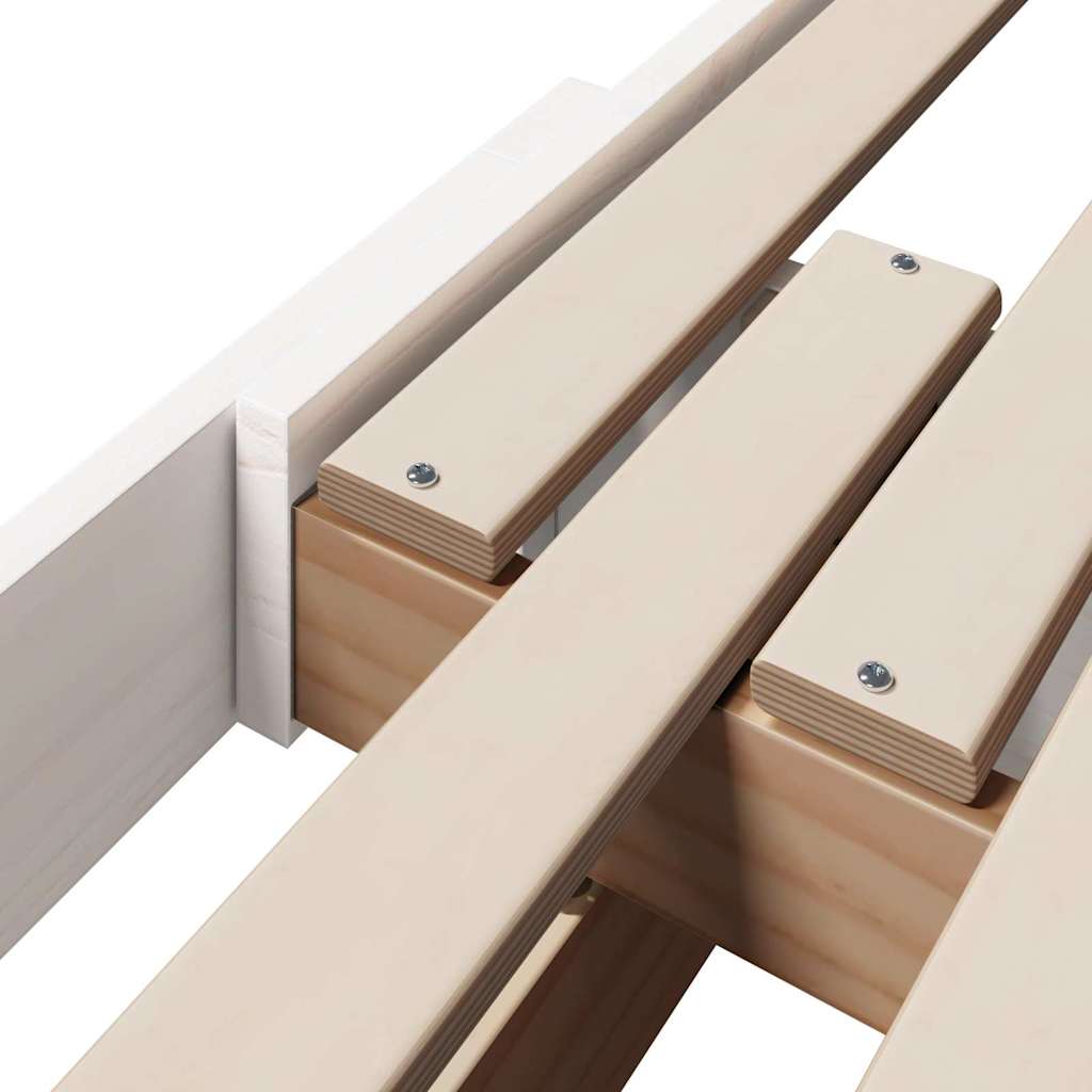 Cadre de lit Blanc 80 x 200 cm Bois d'ingénierie - XIOS