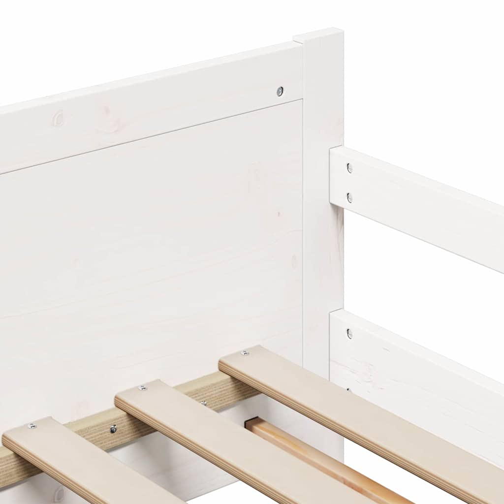 Cadre de lit Blanc 80 x 200 cm Bois d'ingénierie - XIOS