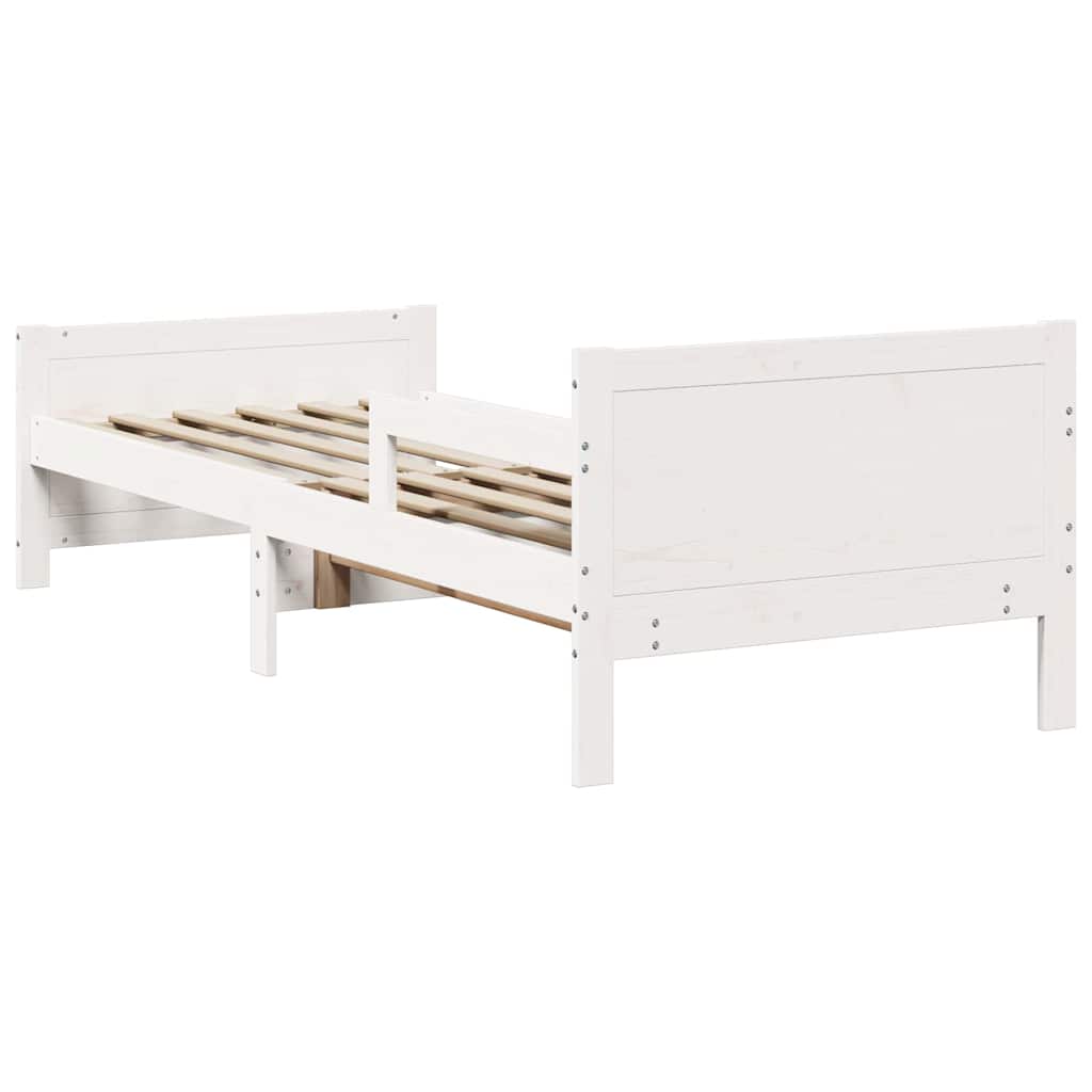 Cadre de lit Blanc 80 x 200 cm Bois d'ingénierie - XIOS