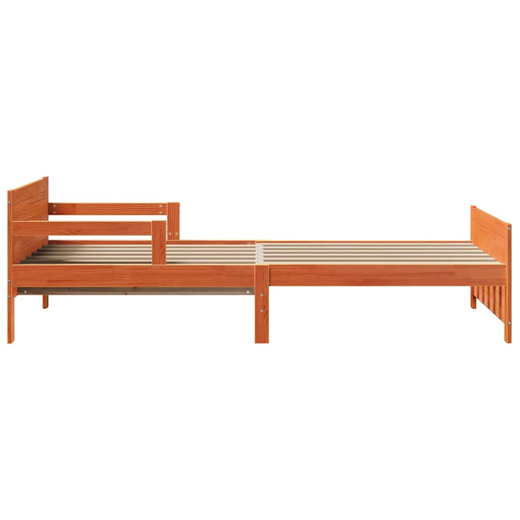 Cadre de lit Brun cire 80 x 200 cm Bois d'ingénierie - XIOS