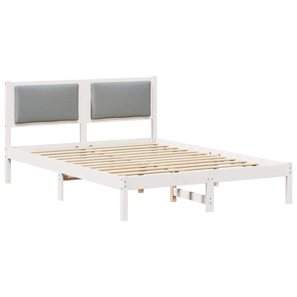 Cadre de lit Gris clair 150 x 200 cm Pin massif - XIOS