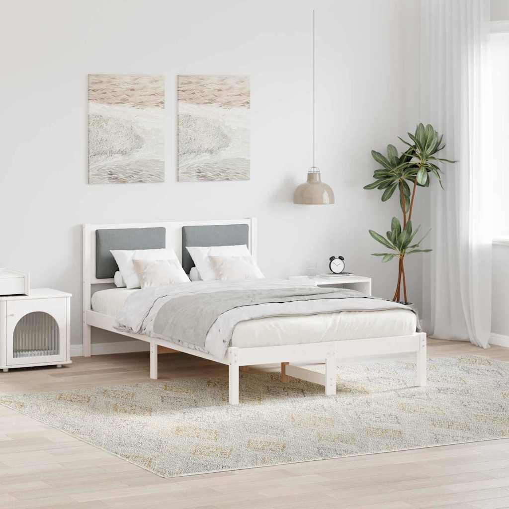 Cadre de lit Gris clair 120 x 200 cm Pin massif - XIOS