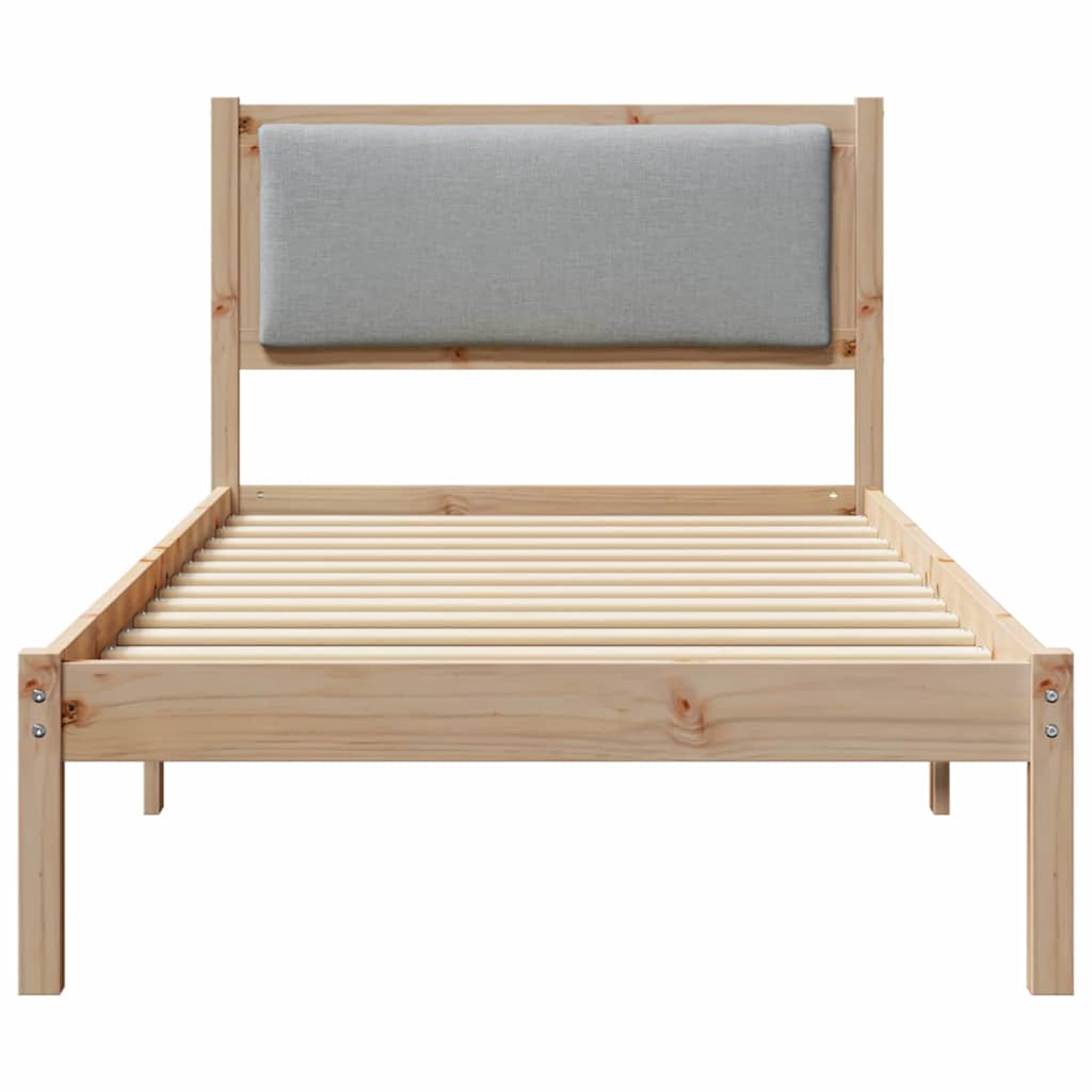 Cadre de lit Gris clair 100 x 200 cm Pin massif - XIOS