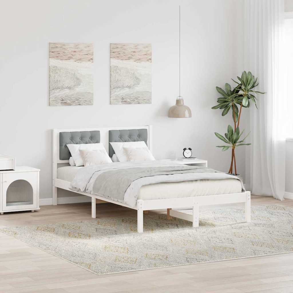 Cadre de lit Gris clair 120 x 200 cm Pin massif - XIOS