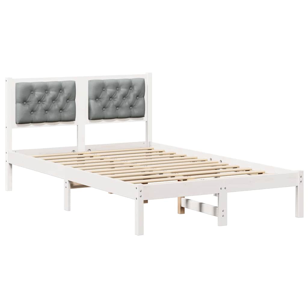 Cadre de lit Gris clair 120 x 200 cm Pin massif - XIOS
