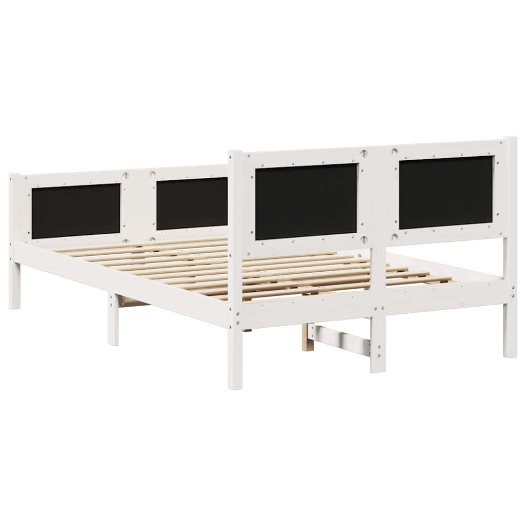 Cadre de lit avec tête de lit Gris clair 120 x 190 cm tissu - XIOS