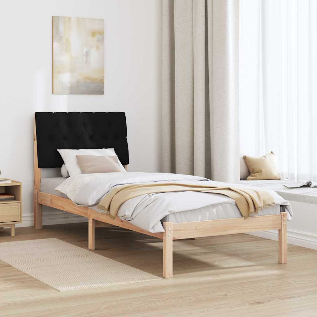 Cadre de lit avec tête de lit rembourrée Marron 75 x 190 cm - XIOS