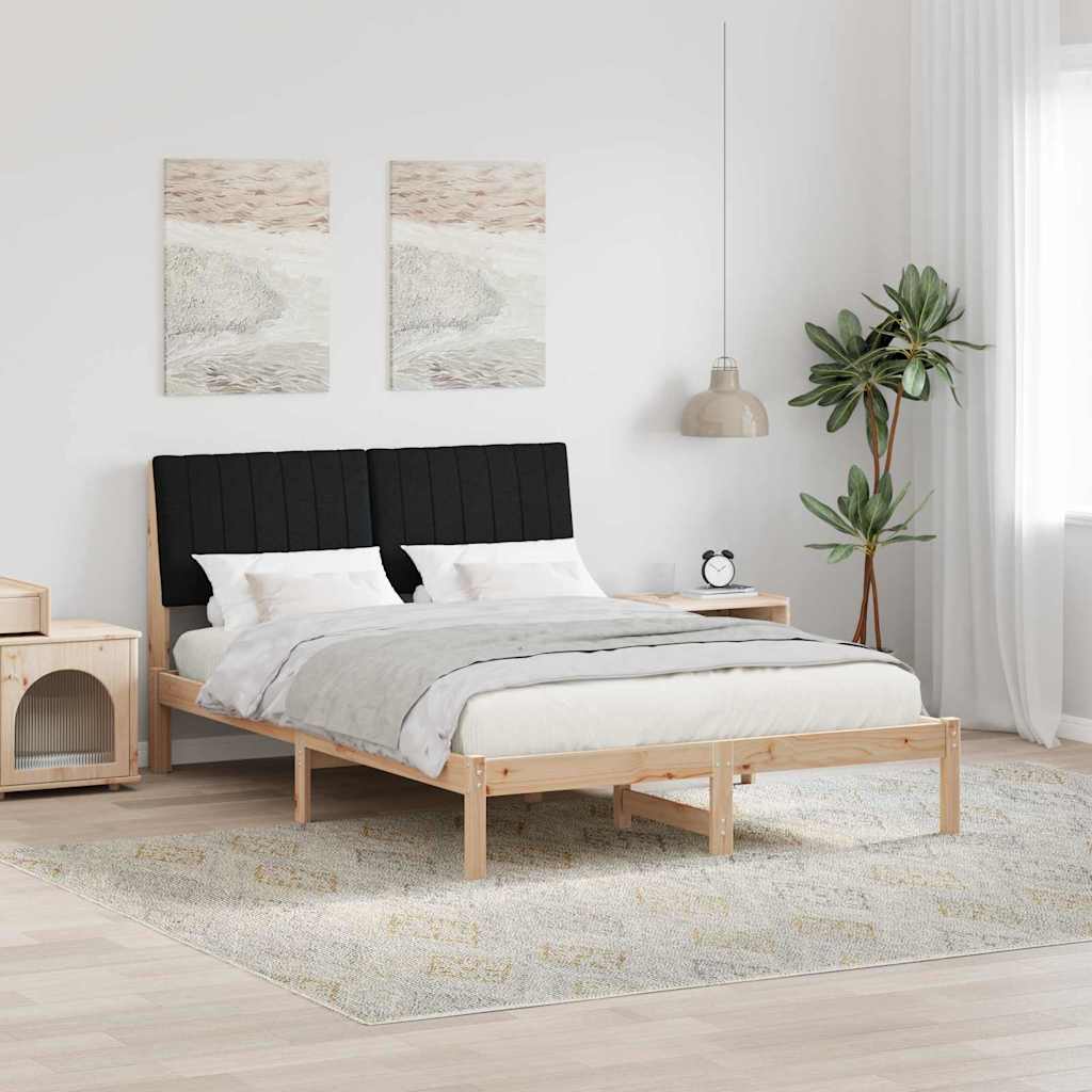 Cadre de lit avec tête de lit Marron 135 x 190 cm Pin massif - XIOS
