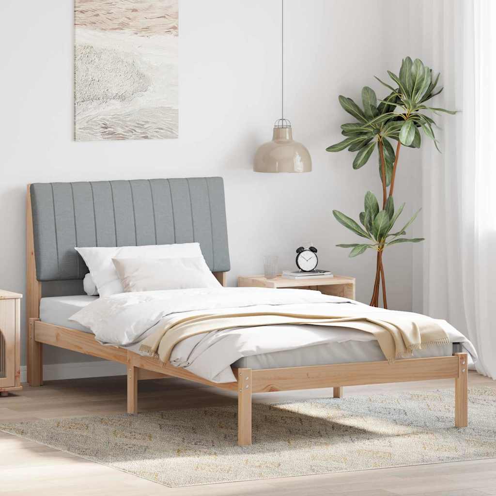 Cadre de lit avec tête de lit Marron 100 x 200 cm Pin massif - XIOS
