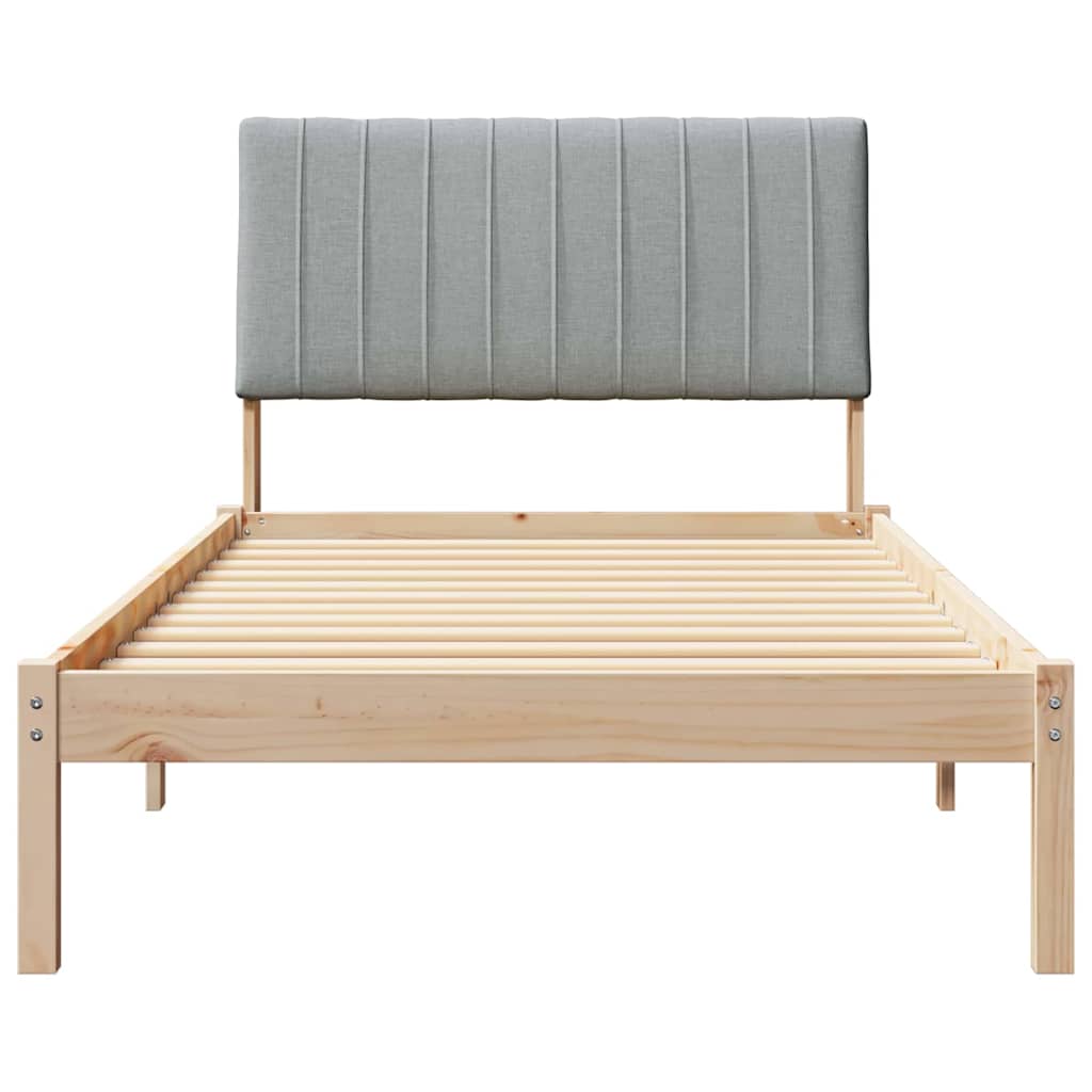 Cadre de lit avec tête de lit Marron 100 x 200 cm Pin massif - XIOS