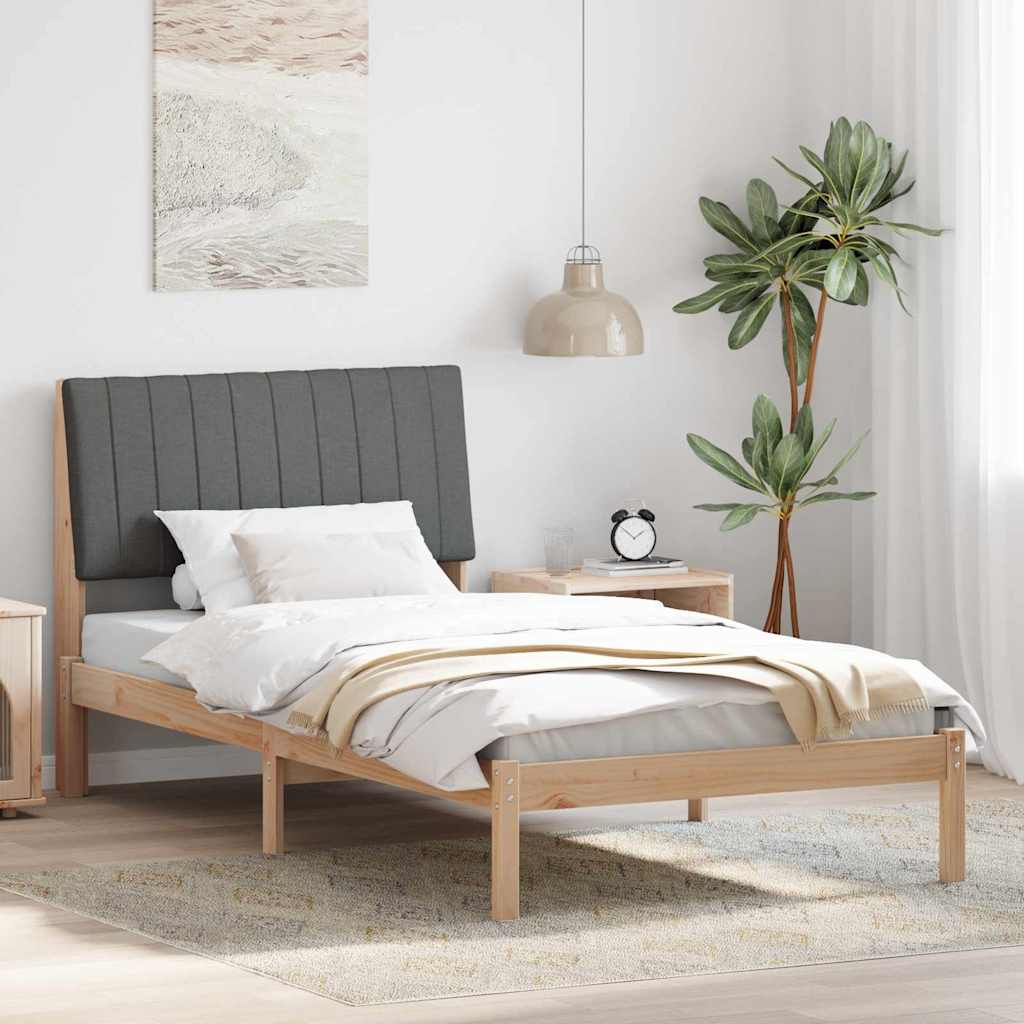 Cadre de lit avec tête de lit Marron 100 x 200 cm Pin massif - XIOS