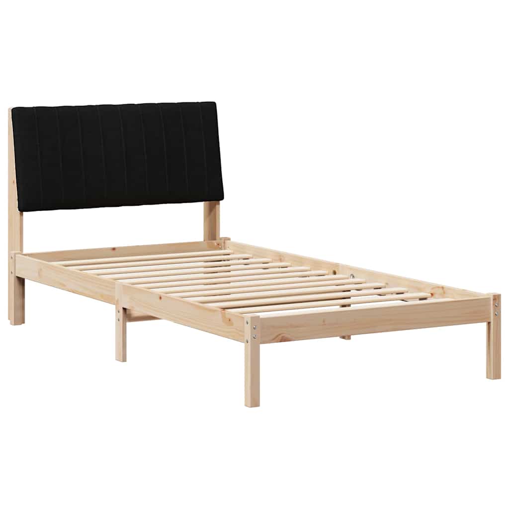 Cadre de lit avec tête de lit Marron 100 x 200 cm Pin massif - XIOS